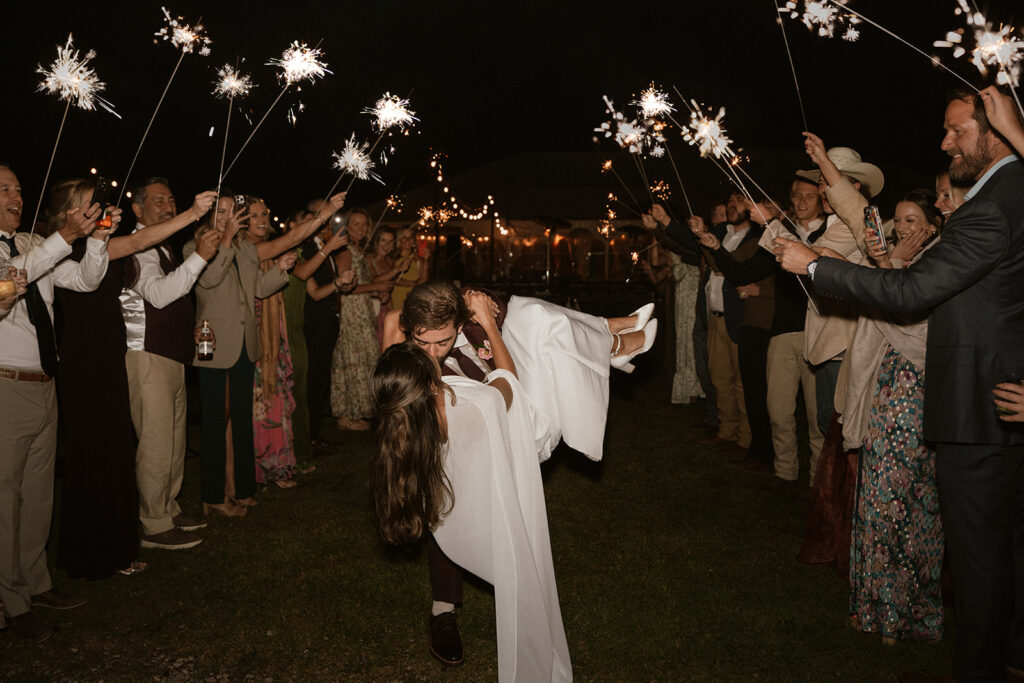 Sparkler send-off