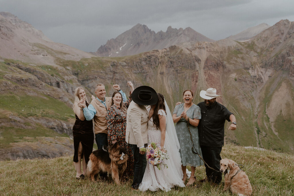 Colorado mountain elopement ceremony in Ouray