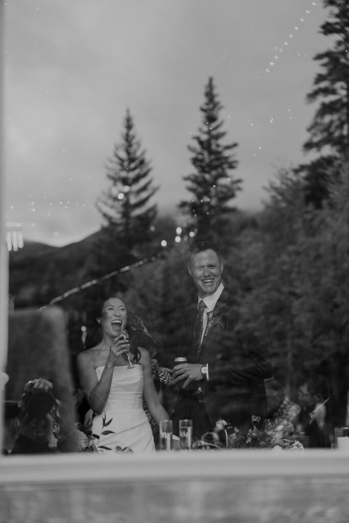 Breckenridge Nordic Center wedding reception in the lodge