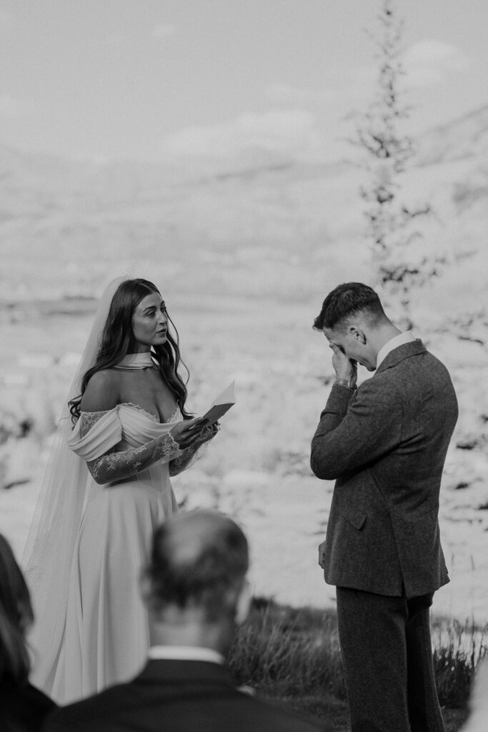 Crested Butte micro wedding ceremony in Colorado