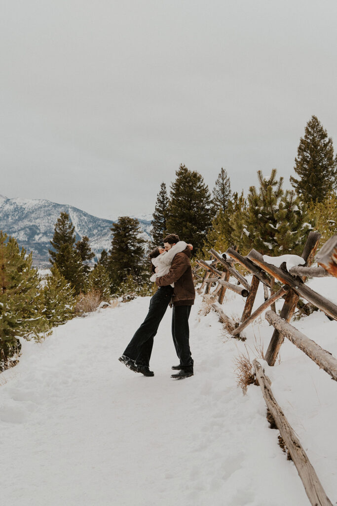 Colorado winter proposal in Breckenridge