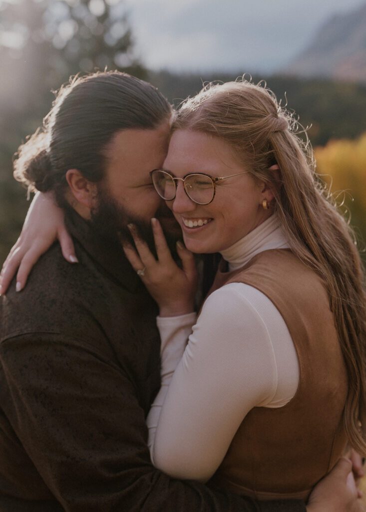 Playful Telluride engagement photos in the Colorado mountains