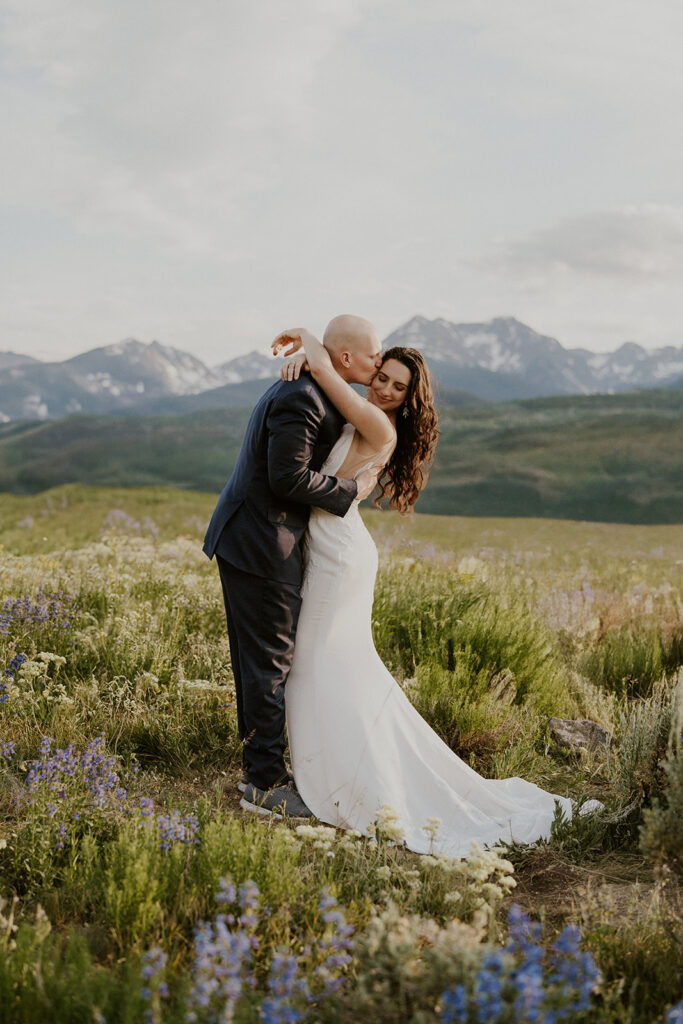 Colorado wildflower elopement in Breckenridge