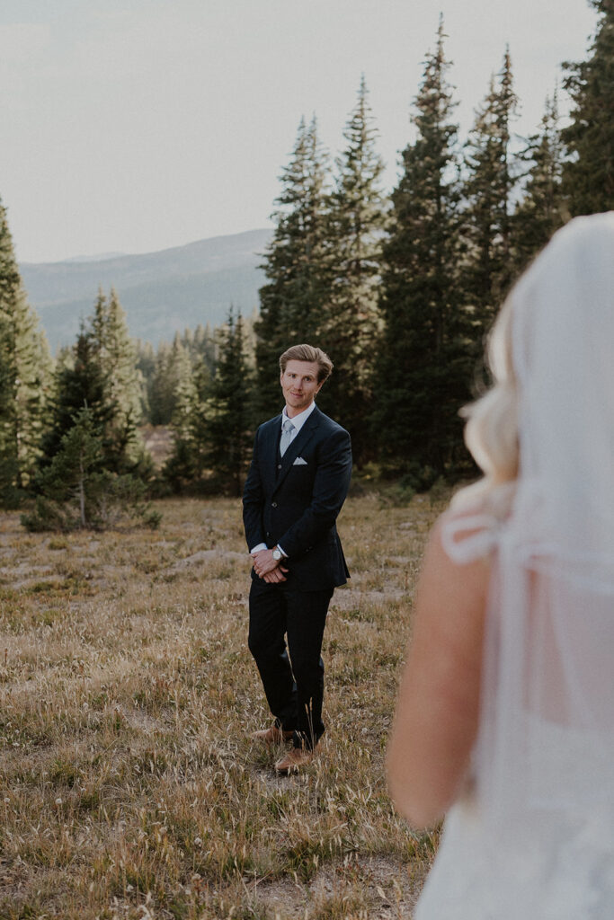 Breckenridge elopement portraits on Hoosier Pass