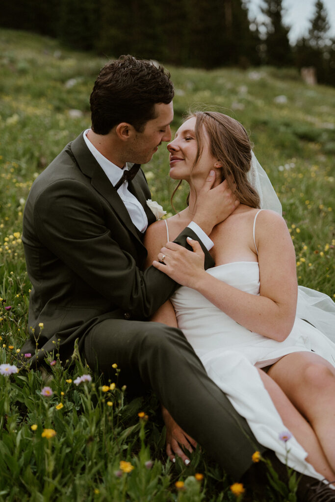 Colorado wildflower elopement in Breckenridge
