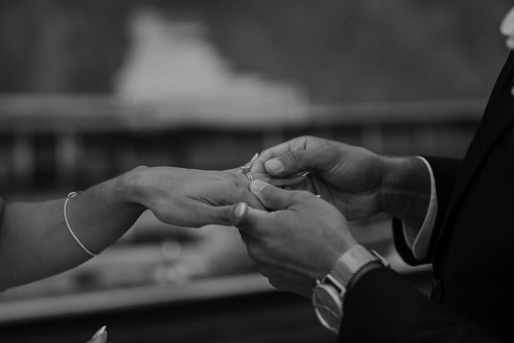 Dolomites elopement ceremony at Lago di Braies