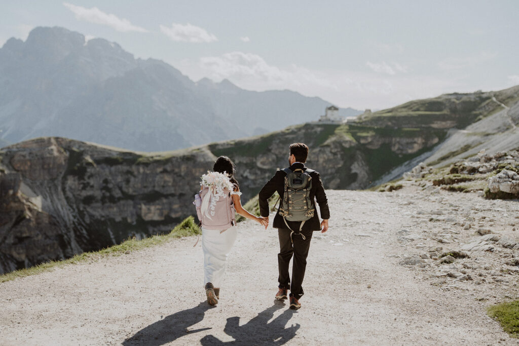 Dolomites elopement adventure at Tre Cime