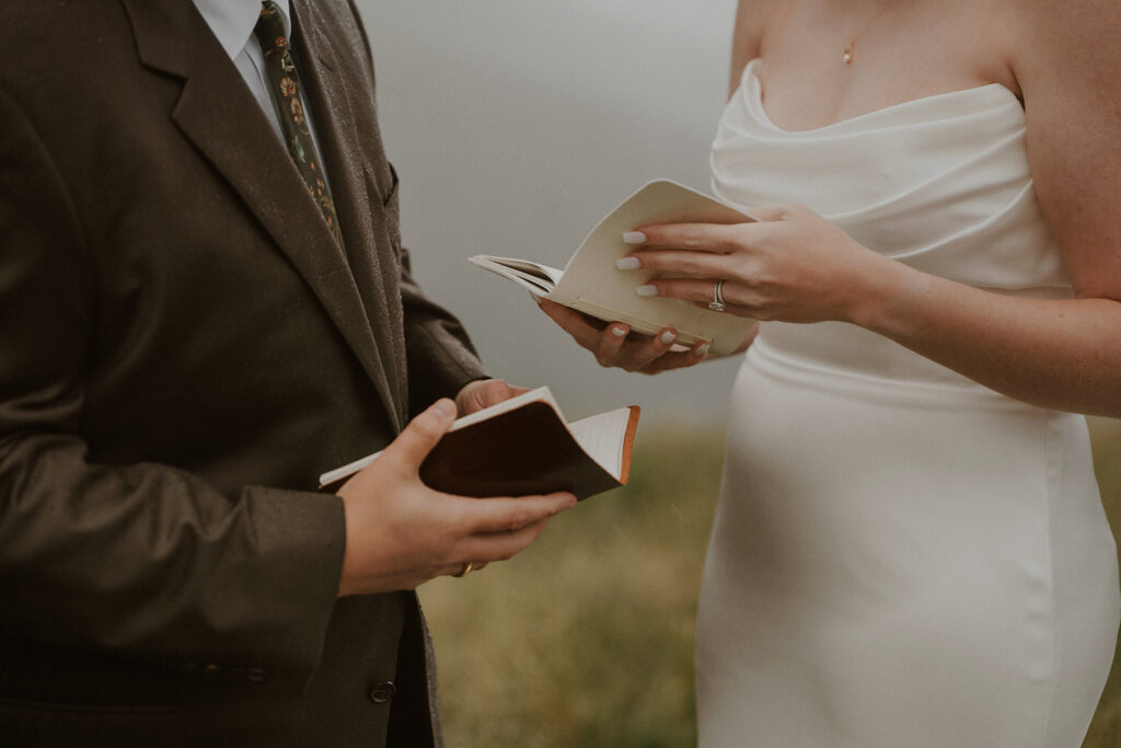 Private mountain elopement vows in Telluride, Colorado