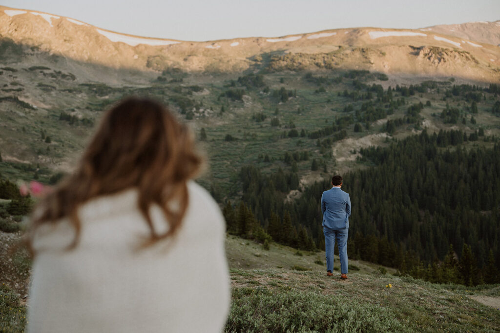 First look on a mountain top at Loveland Pass