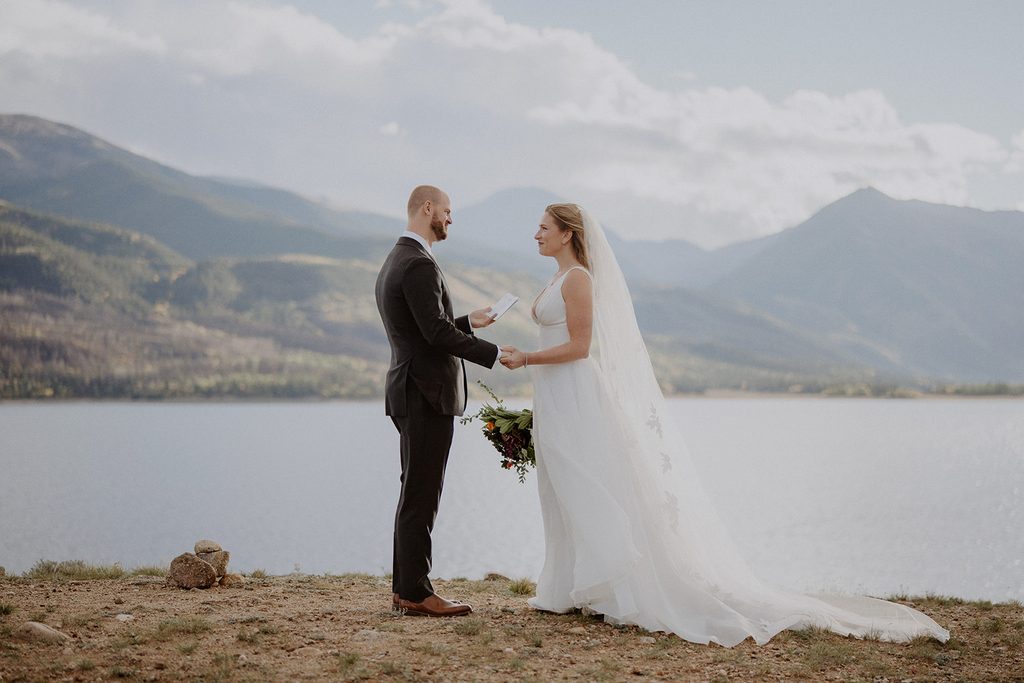 Aspen, Colorado elopement ceremony at Twin Lakes