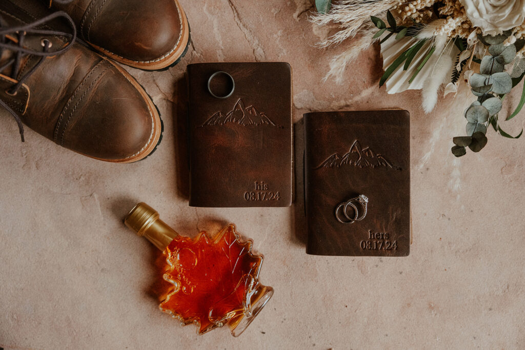 Wedding details from a bride and grooms Telluride Colorado elopement