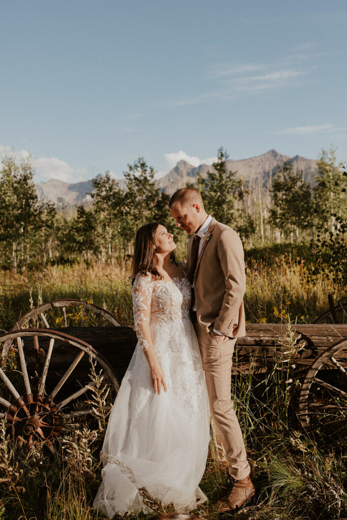 Bride and grooms Last Dollar Road portraits from their Telluride, Colorado elopement